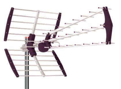 Antena BKM triple plegable, UHF G=18 dB LTE 700, Tecno