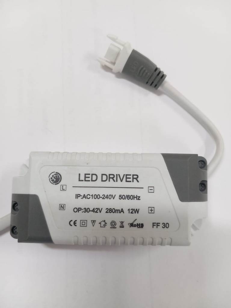 Driver Led 12 watios (hembra)