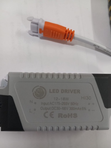 [GM00321] Driver led 18 watios conexión hembra